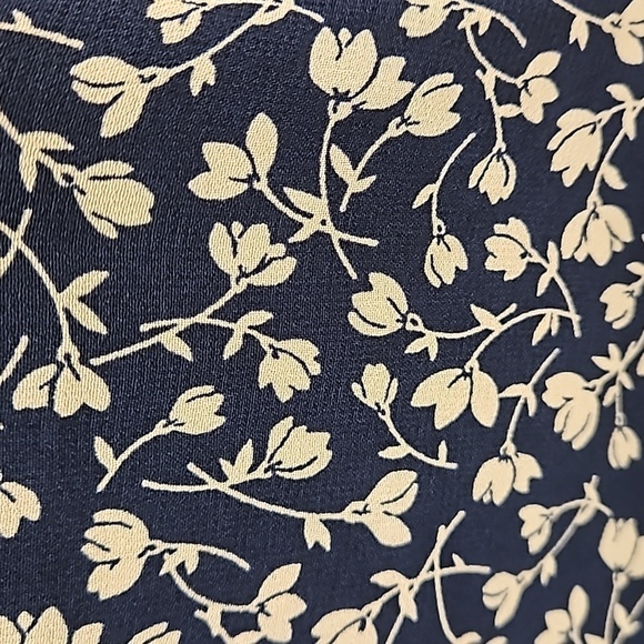 💕REFORMATION💕 Hannah Dress ~ Elyse Blue with White Micro Floral Print 4 NWOT - Picture 10 of 12